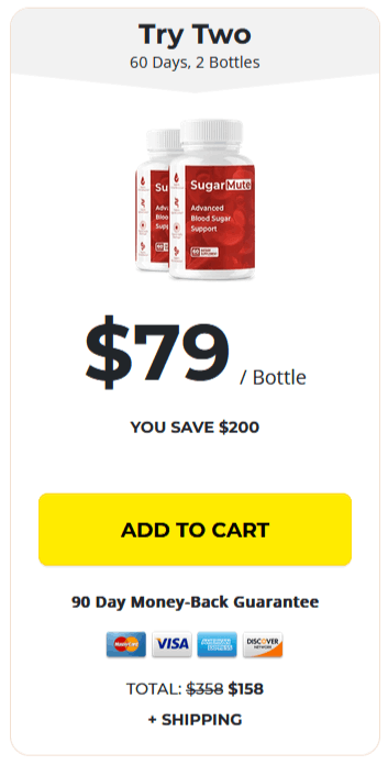SugarMute 30-day supply 1 bottle order